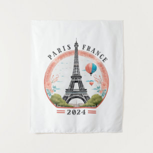 Paris France 2024 Tapestrys, Eiffel Tower Tapestry
