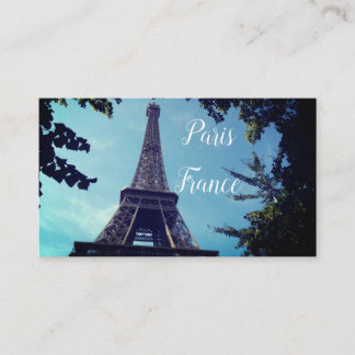Paris France, agence de voyages, Cartes de visite 