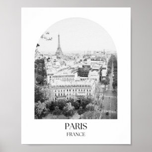 Paris France Arch Photo Print