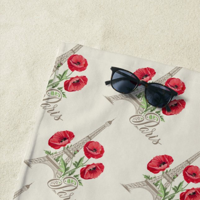 Paris France beach towel (In Situ)