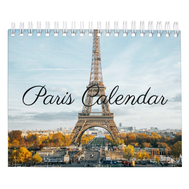 Paris France beautiful photographs Calendar (Cover)