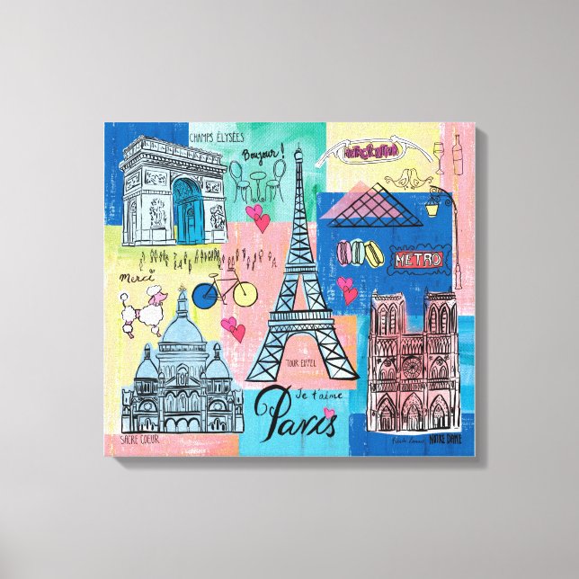 Paris, France Canvas Print (Front)