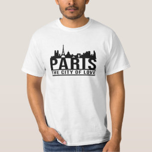 Paris France City Cityscape Skyline Gift Idea T-Shirt