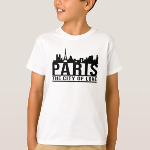 Paris France City Cityscape Skyline Gift Idea T-Shirt