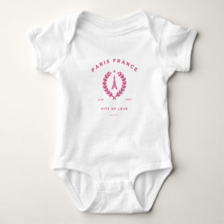 Paris France City Of Love Baby Bodysuit