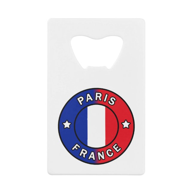 Paris France Credit Card Bottle Opener (Front)