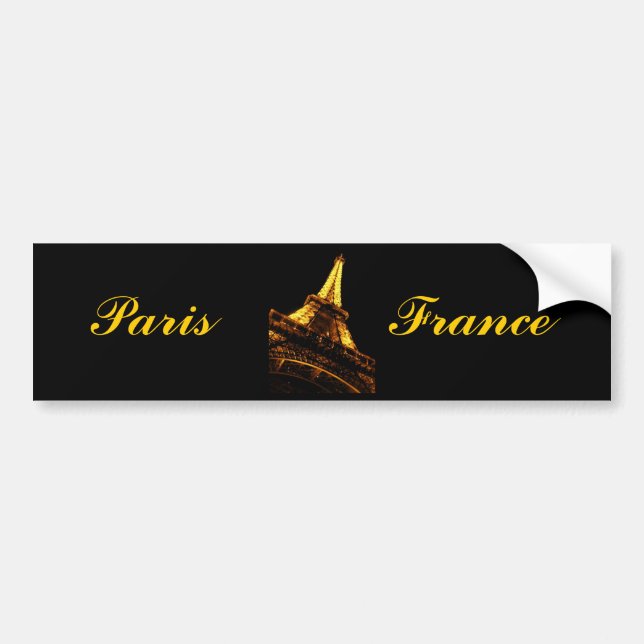 Paris, France, Eiffel Tower, Bumper Sticker (Front)