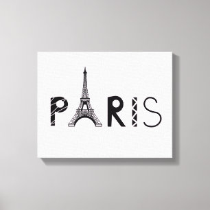 Paris, France Eiffel Tower Canvas Print