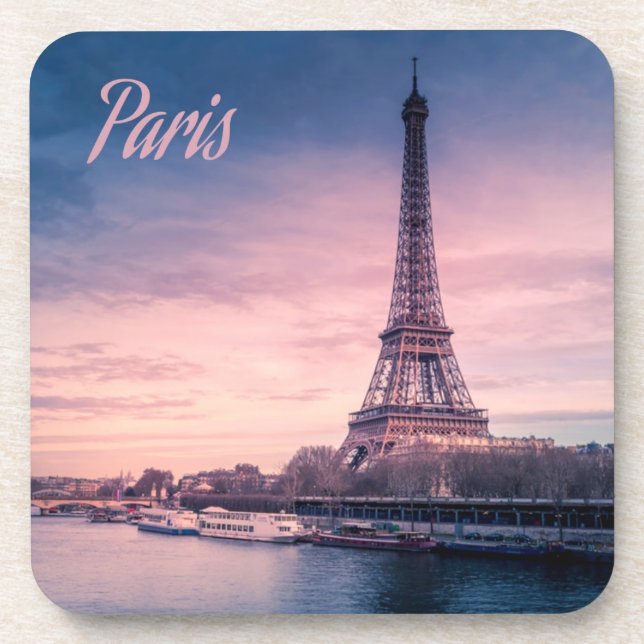 Paris France eiffel tower Coaster (Front)