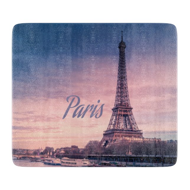 Paris France eiffel tower Cutting Board (Front)
