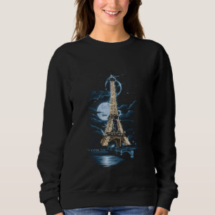 Paris France Eiffel Tower Honeymoon Vacation Souve Sweatshirt