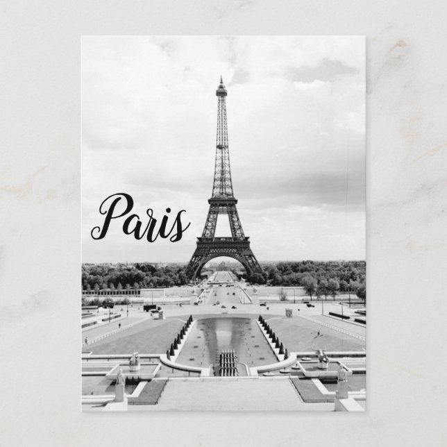 Paris France Eiffel Tower  postcard (Front)