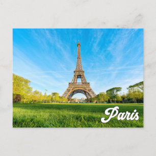 Paris, France   Eiffel Tower Postcard