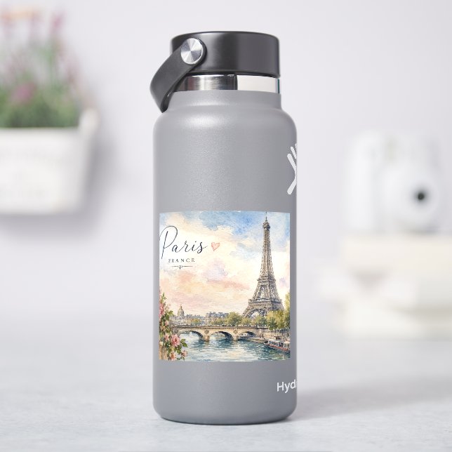 Paris France Eiffel Tower river seine  (HydroFlask)