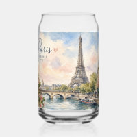 Paris France Eiffel Tower river seine