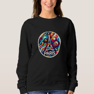 Paris France Eiffel Tower Stylish Modern Travel Va Sweatshirt