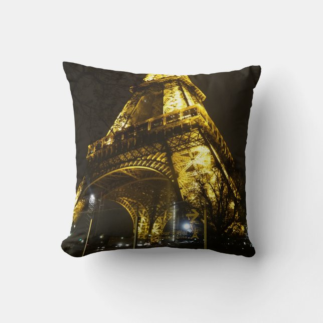 Paris. France. Eiffel  tower Throw Pillow (Front)