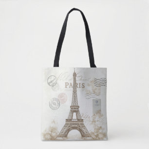 Paris France Eiffel Tower  Tote Bag