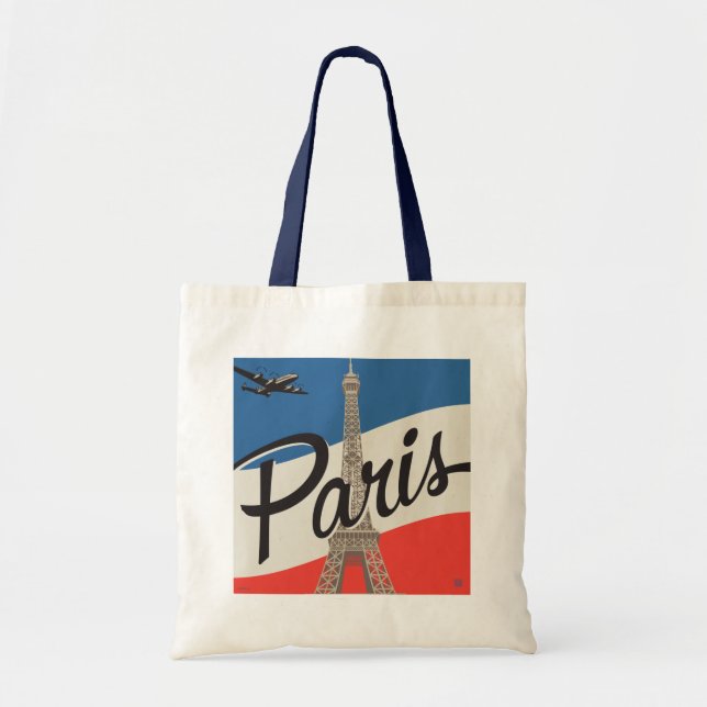 Paris France | Eiffel Tower Tote Bag (Front)