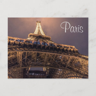 Paris France - Eiffel tower Travel Postcard