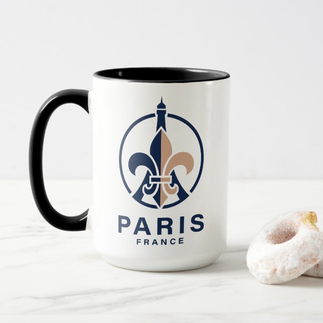 Paris France Europe Mug (With Donut)