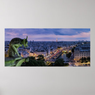 Paris France Gargoyle Poster