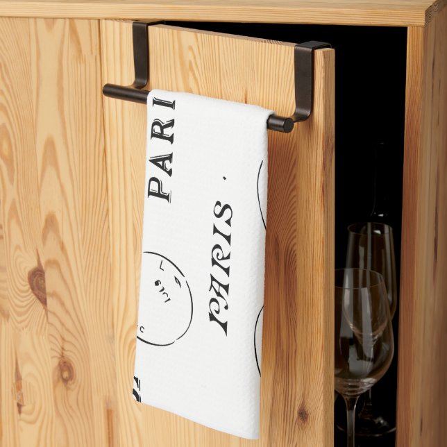 Paris France Gifts and Souvenirs Kitchen Towel (Thirds Fold)