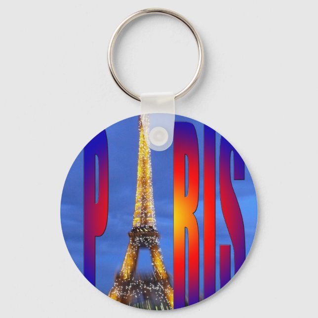 Paris France Keychain (Front)