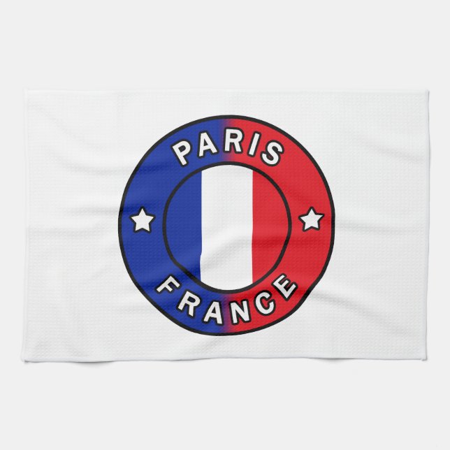 Paris France Kitchen Towel (Horizontal)