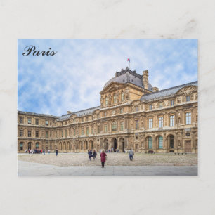 Paris France Louvre Museum French Photo Postcard