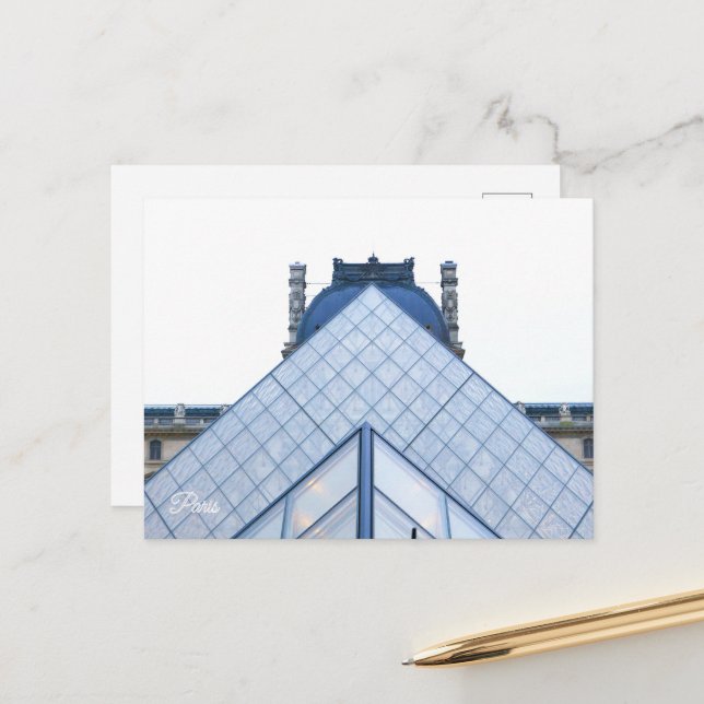 Paris. France. Louvre Postcard (Front/Back In Situ)