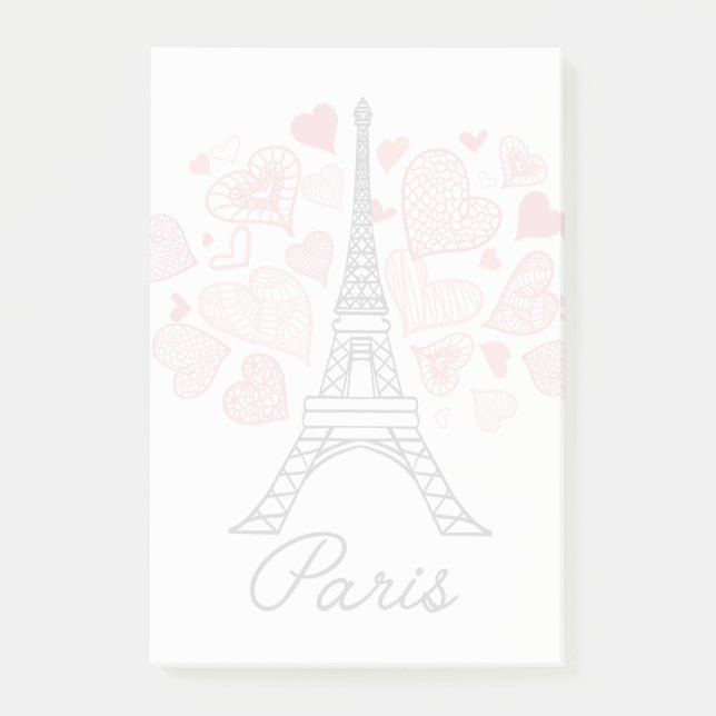 Paris, France Love Post-it Notes (Front)