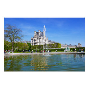 Paris. France. Lovre. Poster