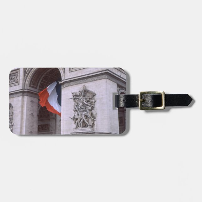 Paris France Luggage Tag (Front Horizontal)