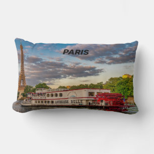 Paris - France Lumbar Pillow