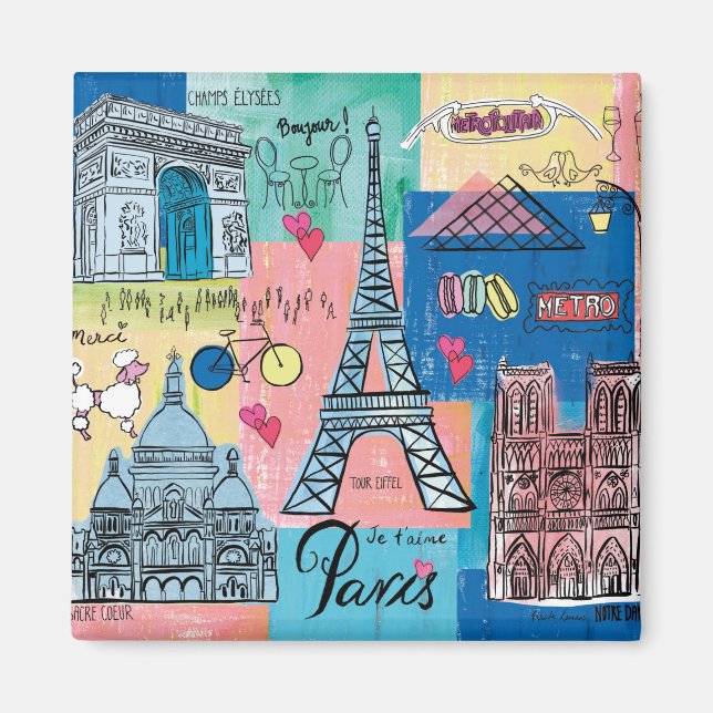 Paris, France Magnet (Front)