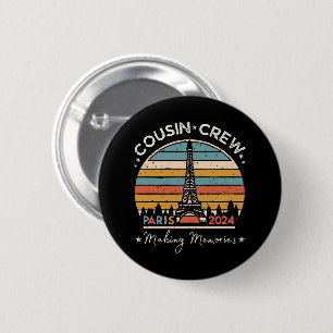 Paris France Making Memories 2024 2 Inch Round Button