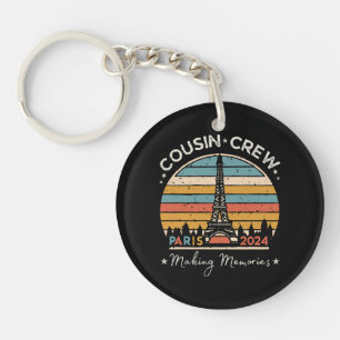 Paris France Making Memories 2024 Keychain