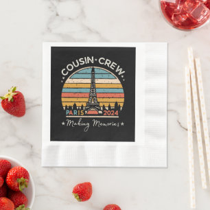 Paris France Making Memories 2024 Napkin