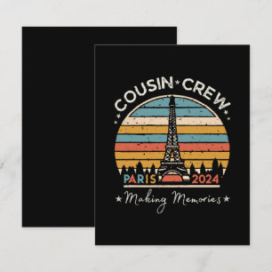 Paris France Making Memories 2024 RSVP Card