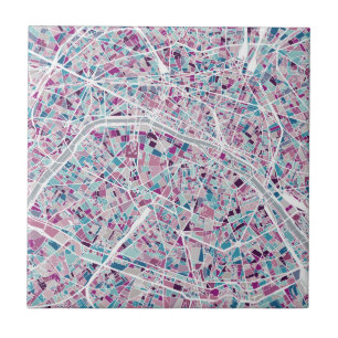 Paris France Map Tile