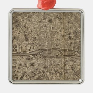 Paris France Metal Ornament