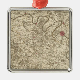 Paris France Metal Ornament