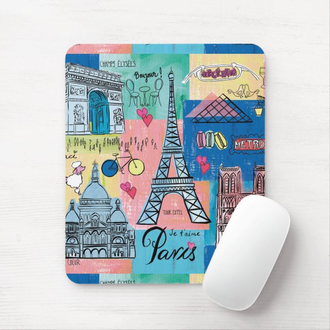 Paris, France Mouse Pad (With Mouse)