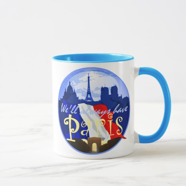 PARIS France Mug (Right)