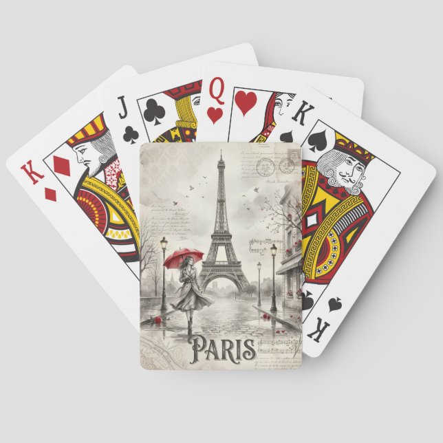 Paris France Playing Cards (Back)
