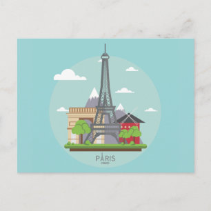 Paris France Post Card