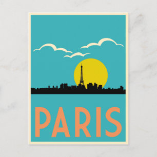 Paris, France, Postcard