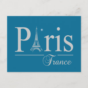 Paris France postcard, customize Postcard
