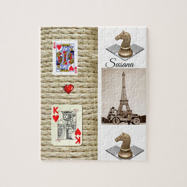 Paris France Puzzle Décor (Vertical)